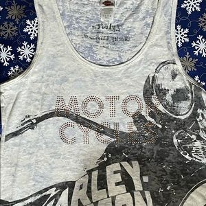 Harley Davidson Tank Top, fits like an XL